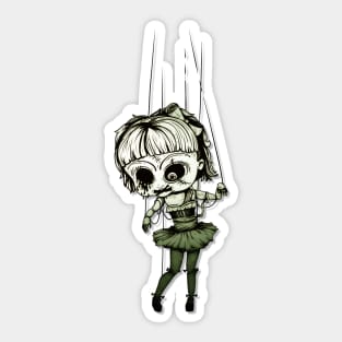 Marionette Skull Doll Sticker